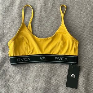 RVCA Women’s Base Sports Bra - Size S - Yellow - New and never worn